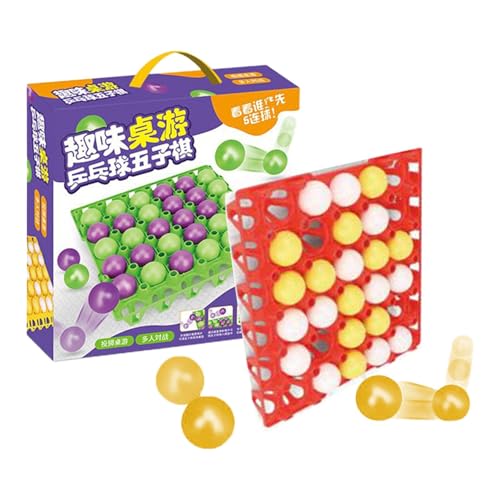 -Spiel, Ping-Pong-Bounce-Backgammon - Desktop-Ping-Pong-Ballspiel | Activate Bounce Ball Game Celebration Brettspielset für, Mädchen, Kinder von Shenrongtong