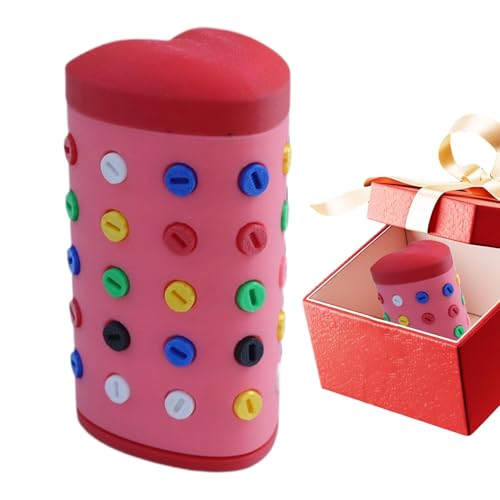 Streich-Schraubenbox, gedruckte Puzzle-Box - -Box mit Schraubenknebel | Desktop-Spargeldkoffer-Dekoration mit Schraubverschluss für Kinder, Erwachsene, Freunde, Familie von Shenrongtong