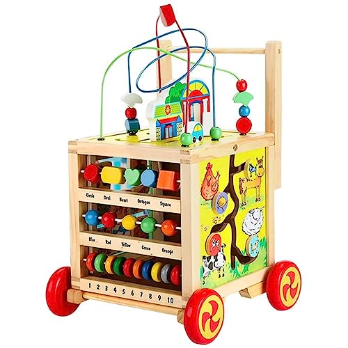 Sherwood Store Lauflernwagen aus Holz – multifunktionaler Lauflernwagen für Kinder ab 1 Jahr von Sherwood Store