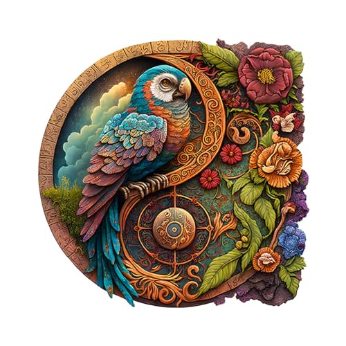 Shichangda 3D Yin-Yang unregelmäßiges Tier Holzpuzzle | Tierpuzzles aus Holz für Erwachsene | Personalisierte, einzigartig geformte Puzzles | Familienspiel und kreatives Geschenk zur Entspannung von Shichangda