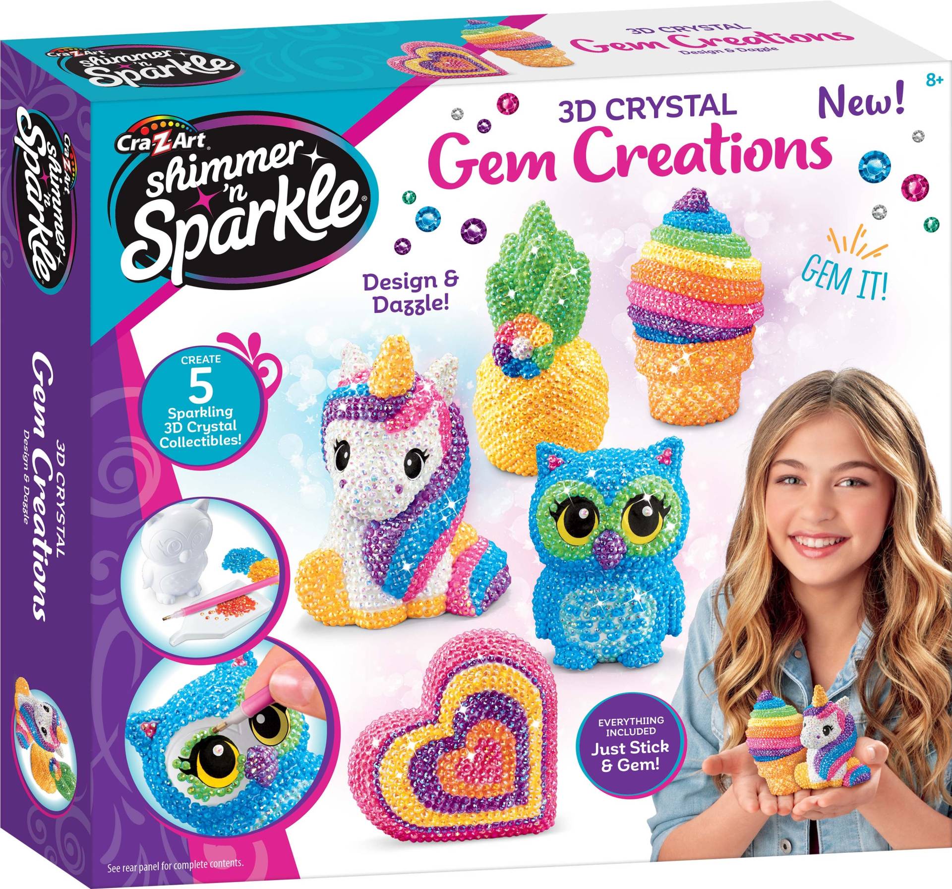 Shimmer n' Sparkle 3D Crystal Gem Creations DIY-Set von Shimmer 'N Sparkle