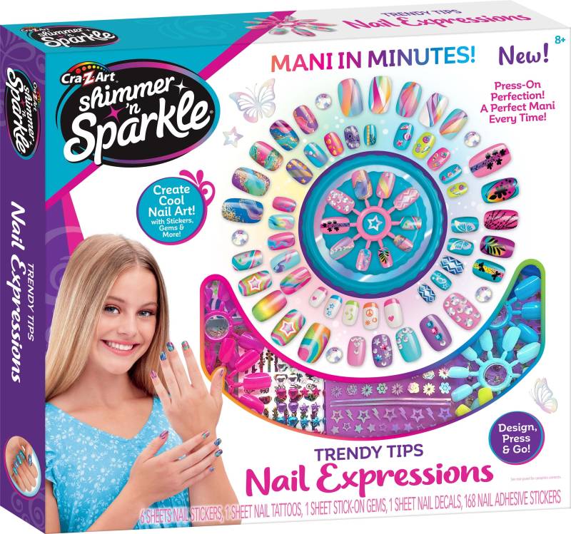 Shimmer n' Sparkle Trendy tips Nagelset Expressions von Shimmer 'N Sparkle