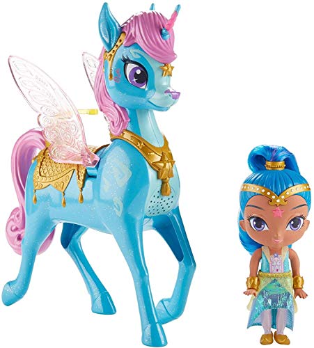 Shimmer & Shine Puppe mit Zahracorn-Figur, 35 Lieder, Geräusche und Sprüche von Thomas und seine Freunde