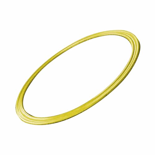Hopse-Ring, Sport-Trainingsring, 30 cm Durchmesser, Zarte Haptik, Fördert die Fantasie für Outdoor-Spielaktivitäten (Gelb) von Shipenophy