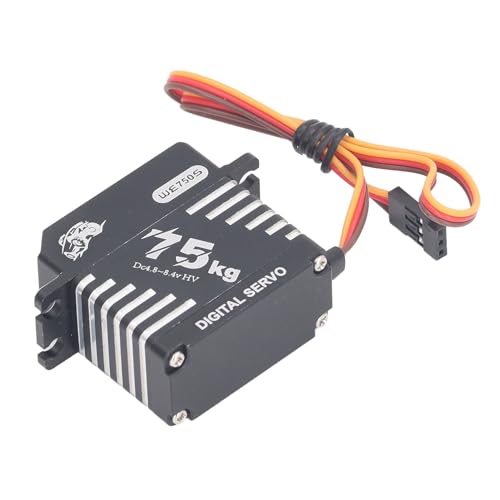 Shipenophy RC Lenkservo , 75 Kg Bürstenloses Digitales Servo , Wasserdicht , 8 , 4 V Hohes Drehmoment für 1/10 1/8 1/5 RC Car von Shipenophy