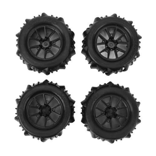 Shipenophy RC-Reifenersatz, 4 Stück Verschleißfestigkeit, Gute Kompatibilität, Gummireifen für 16A01, 16A02, 16A03, 16A04, 16A08 von Shipenophy