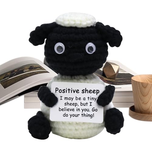 Shitafe Emotionale Häkeltiere - Positives Häkel Schaf Puppe Mit Motivierender Karte,Niedliche Tischdekoration Für Kinder, Jugendliche & Erwachsene Für Schreibtisch, Schlafzimmer & Wohnzimmer Shitafe Emotionale Häkeltiere - Positives Häkel Schaf Puppe Mit Motivierender Karte,Niedliche Tischdekoration Für Kinder, Jugendliche & Erwachsene Für Schreibtisch, Schlafzimmer & Wohnzimmer von Shitafe