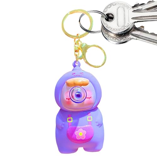 Shitafe Squeeze Schlüsselanhänger, Schlüsselanhänger Squeeze Ornament,Spuckblase, entspannendes Cartoon-Fidget-Spielzeug | Schöner Taschenornament-Schlüsselanhänger für Damen für Rucksack, von Shitafe