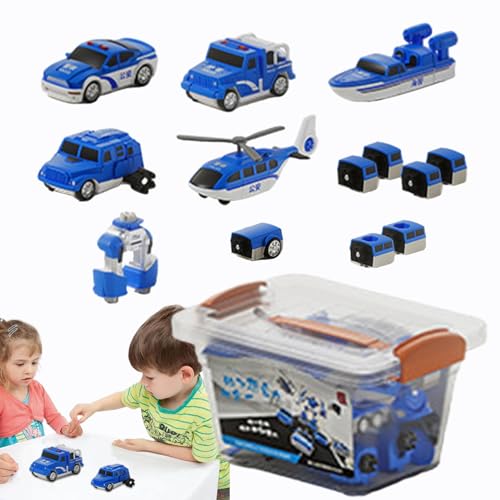 Shitafe Zusammengebautes Spielzeugauto, Spielfahrzeug-Set | Zusammengebaute magnetische Spielzeug-Baufahrzeuge - Fahrzeugblöcke, Sammelfiguren für Kinder für Schlafsaal, Wohnzimmer von Shitafe