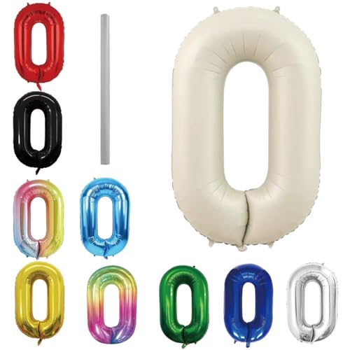 Geburtstag zahlen Luftballon 0 jahre-Cremeweiß XXL Jumbo Folienballon 40 Zoll – 101 cm Luftballons 0 Geburtstag Junge Mädchen Babyparty Geburtstagsdeko Jubiläumsparty Dekoration Geburtstag zahlen Luftballon 0 jahre-Cremeweiß XXL Jumbo Folienballon 40 Zoll – 101 cm Luftballons 0 Geburtstag Junge Mädchen Babyparty Geburtstagsdeko Jubiläumsparty Dekoration von Shixpiov