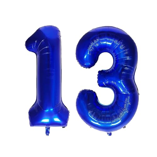 Geburtstag zahlen Luftballon 13 jahre-Blau XXL Jumbo Folienballon 40 Zoll – 101 cm Luftballons 13 Geburtstag Junge Mädchen Babyparty Geburtstagsdeko Jubiläumsparty Dekoration Geburtstag zahlen Luftballon 13 jahre-Blau XXL Jumbo Folienballon 40 Zoll – 101 cm Luftballons 13 Geburtstag Junge Mädchen Babyparty Geburtstagsdeko Jubiläumsparty Dekoration von Shixpiov
