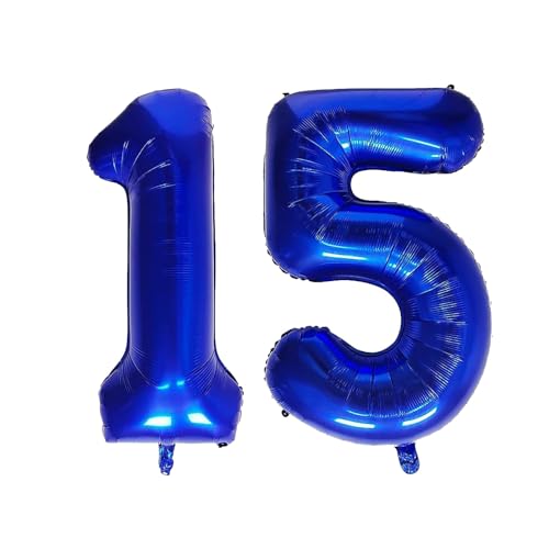 Geburtstag zahlen Luftballon 15 jahre-Blau XXL Jumbo Folienballon 40 Zoll – 101 cm Luftballons 15 Geburtstag Junge Mädchen Babyparty Geburtstagsdeko Jubiläumsparty Dekoration Geburtstag zahlen Luftballon 15 jahre-Blau XXL Jumbo Folienballon 40 Zoll – 101 cm Luftballons 15 Geburtstag Junge Mädchen Babyparty Geburtstagsdeko Jubiläumsparty Dekoration von Shixpiov