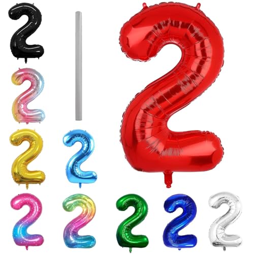 Geburtstag zahlen Luftballon 2 jahre-Rot XXL Jumbo Folienballon 40 Zoll – 101 cm Luftballons 2 Geburtstag Junge Mädchen Babyparty Geburtstagsdeko Jubiläumsparty Dekoration Geburtstag zahlen Luftballon 2 jahre-Rot XXL Jumbo Folienballon 40 Zoll – 101 cm Luftballons 2 Geburtstag Junge Mädchen Babyparty Geburtstagsdeko Jubiläumsparty Dekoration von Shixpiov