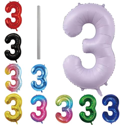 Geburtstag zahlen Luftballon 3 jahre-cremeviolett XXL Jumbo Folienballon 40 Zoll – 101 cm Luftballons 3 Geburtstag Junge Mädchen Babyparty Geburtstagsdeko Jubiläumsparty Dekoration Geburtstag zahlen Luftballon 3 jahre-cremeviolett XXL Jumbo Folienballon 40 Zoll – 101 cm Luftballons 3 Geburtstag Junge Mädchen Babyparty Geburtstagsdeko Jubiläumsparty Dekoration von Shixpiov