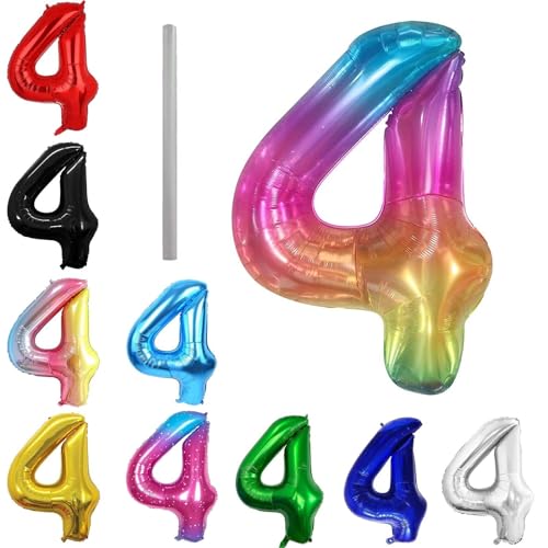 Geburtstag zahlen Luftballon 4 jahre-Geleefarbe XXL Jumbo Folienballon 40 Zoll – 101 cm Luftballons 4 Geburtstag Junge Mädchen Babyparty Geburtstagsdeko Jubiläumsparty Dekoration Geburtstag zahlen Luftballon 4 jahre-Geleefarbe XXL Jumbo Folienballon 40 Zoll – 101 cm Luftballons 4 Geburtstag Junge Mädchen Babyparty Geburtstagsdeko Jubiläumsparty Dekoration von Shixpiov