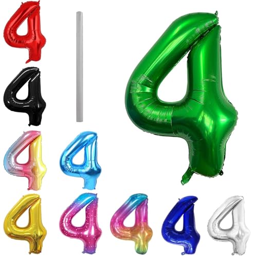 Geburtstag zahlen Luftballon 4 jahre-dunkelgrün XXL Jumbo Folienballon 40 Zoll – 101 cm Luftballons 4 Geburtstag Junge Mädchen Babyparty Geburtstagsdeko Jubiläumsparty Dekoration Geburtstag zahlen Luftballon 4 jahre-dunkelgrün XXL Jumbo Folienballon 40 Zoll – 101 cm Luftballons 4 Geburtstag Junge Mädchen Babyparty Geburtstagsdeko Jubiläumsparty Dekoration von Shixpiov