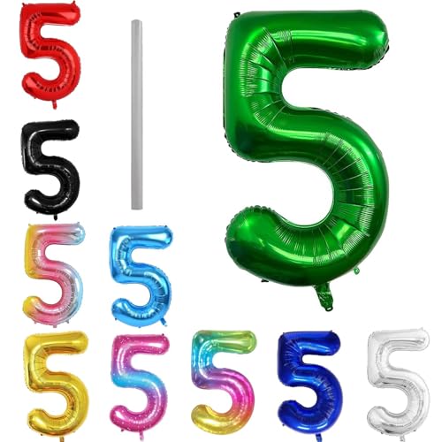 Geburtstag zahlen Luftballon 5 jahre-dunkelgrün XXL Jumbo Folienballon 40 Zoll – 101 cm Luftballons 5 Geburtstag Junge Mädchen Babyparty Geburtstagsdeko Jubiläumsparty Dekoration Geburtstag zahlen Luftballon 5 jahre-dunkelgrün XXL Jumbo Folienballon 40 Zoll – 101 cm Luftballons 5 Geburtstag Junge Mädchen Babyparty Geburtstagsdeko Jubiläumsparty Dekoration von shixpiov