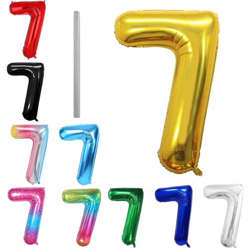 Geburtstag zahlen Luftballon 7 jahre-Gold XXL Jumbo Folienballon 40 Zoll – 101 cm Luftballons 7 Geburtstag Junge Mädchen Babyparty Geburtstagsdeko Jubiläumsparty Dekoration Geburtstag zahlen Luftballon 7 jahre-Gold XXL Jumbo Folienballon 40 Zoll – 101 cm Luftballons 7 Geburtstag Junge Mädchen Babyparty Geburtstagsdeko Jubiläumsparty Dekoration von Shixpiov