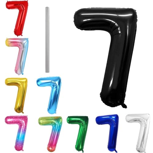 Geburtstag zahlen Luftballon 7 jahre-Schwarz XXL Jumbo Folienballon 40 Zoll – 101 cm Luftballons 7 Geburtstag Junge Mädchen Babyparty Geburtstagsdeko Jubiläumsparty Dekoration Geburtstag zahlen Luftballon 7 jahre-Schwarz XXL Jumbo Folienballon 40 Zoll – 101 cm Luftballons 7 Geburtstag Junge Mädchen Babyparty Geburtstagsdeko Jubiläumsparty Dekoration von Shixpiov