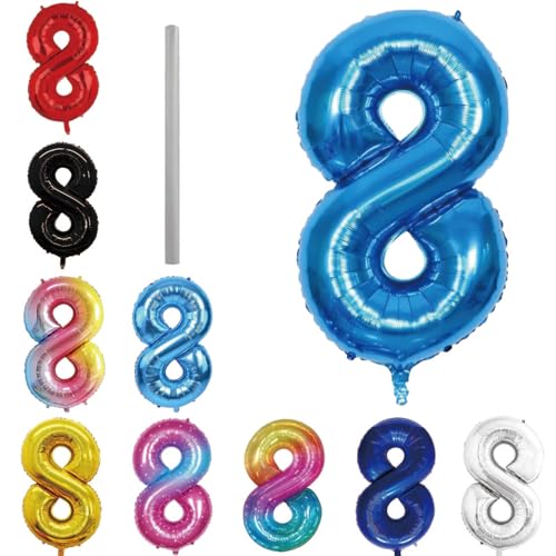 Geburtstag zahlen Luftballon 8 jahre-hellblau XXL Jumbo Folienballon 40 Zoll – 101 cm Luftballons 8 Geburtstag Junge Mädchen Babyparty Geburtstagsdeko Jubiläumsparty Dekoration Geburtstag zahlen Luftballon 8 jahre-hellblau XXL Jumbo Folienballon 40 Zoll – 101 cm Luftballons 8 Geburtstag Junge Mädchen Babyparty Geburtstagsdeko Jubiläumsparty Dekoration von Shixpiov