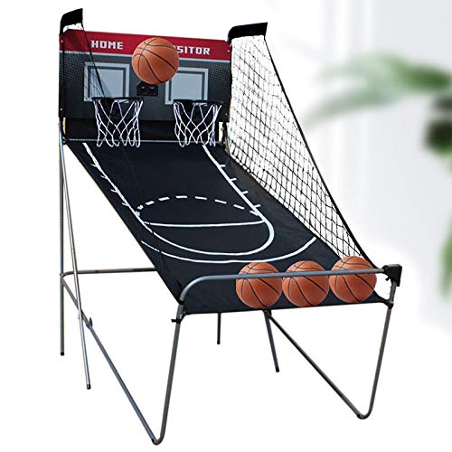 Faltbar Basketballautomat 8 Spielmethoden Basketballspiel Arcade FüR AnfäNger Basketball Shoot Out Basketballkorb Automat Inkl BäLle SchießMaschine Für Wohnungen Spielzimmer Keller Turnhallen usw von Shiyinge