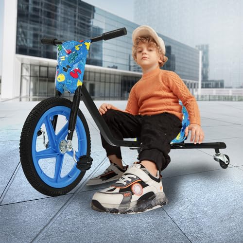 Pedal-Gokart FüR Kinder 360° Drift Trike 3-Rad-Fahrrad Pedal Dreirad Gokart Scooter Drifting Bike für Kinder ab sechs Jahren um oder Spaß verfügbar (Blaue Zahlen) von Shiyinge