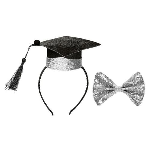 Abschluss-Ehrenhut, Stirnbänder für Abschlussfeier, akademische Schärpe, Brille für Klasse 2024, Abschlussfeier, Verkleidungsanzug von Shntig