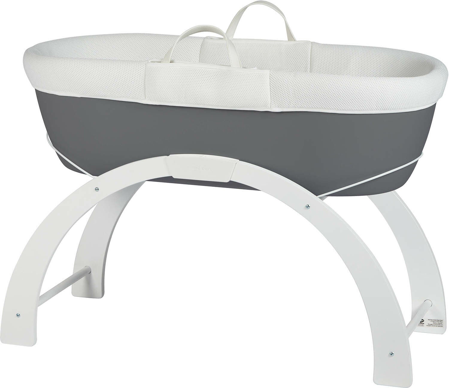 Shnuggle Dreami Moseskorb Sleep System, Slate Grey von Shnuggle