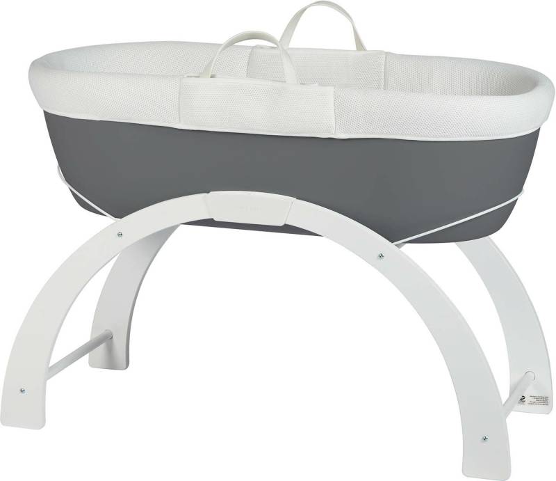 Shnuggle Dreami Moseskorb Sleep System, Slate Grey von Shnuggle