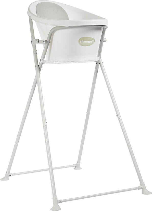 Shnuggle Faltbarer Ständer für Badewanne Baby, White/Grey von Shnuggle