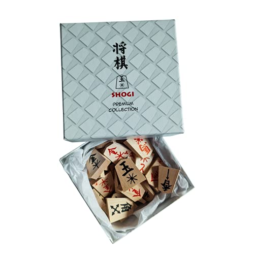 Japanisches Schachspiel – Shogi Spielsteine: Richtungsanzeiger + Kanji von Shogi.cz