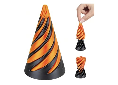 Fidget Pyramidenkegel, Anti-Stress-Spielzeug, wählen Sie Ihre Lieblingsfarbe (Schwarz/Metallic-Orange) von Shop-UP!