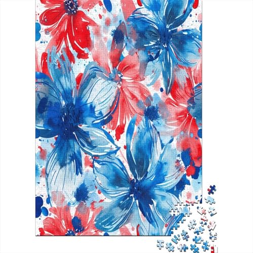 Aquarell-Blumen-Puzzles für Erwachsene, 1000-teiliges Puzzle, 1000-teiliges Puzzle für Erwachsene, Kinder, Puzzle-Spiele, Spielzeug, Geschenk für Heimdekoration, Puzzle, tolles Geschenk für alle von ShoraSlvan