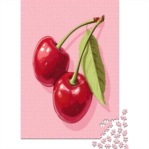 Cherry 1000-teiliges Puzzle für Erwachsene und Kinder, niedliches Puzzle, 1000 Teile, schwieriges und herausforderndes Stressabbau-Spielzeug-Puzzle zum Stressabbau, 1000 Teile (75 x 50 cm) von ShoraSlvan