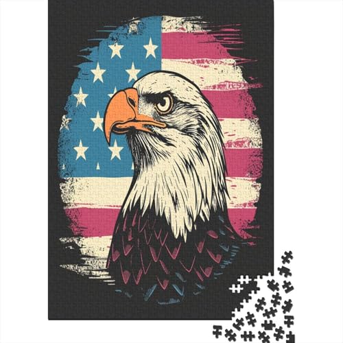 Eagle 1000 Teile Puzzle für Erwachsene und Kinder, Puzzle, Geschenke, recycelter Karton, Puzzle, 1000 Teile für Erwachsene und Kinder, 1000 Teile (75 x 50 cm) von ShoraSlvan