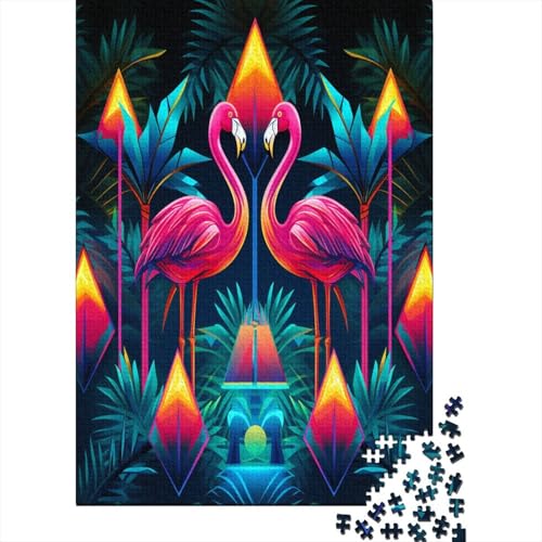 Flamingo-Puzzle für Erwachsene, 1000 Teile, 1000 Teile, Familien-Puzzle, 1000 Teile, Puzzle-Spiele für Erwachsene und Kinder, tolles Geschenk für alle Altersgruppen, 1000 Teile (75 x 50 cm) von ShoraSlvan