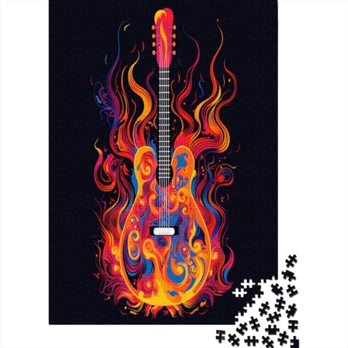 Gitarren-Puzzles für Erwachsene, 1000 Teile für Erwachsene, 1000 Teile für Erwachsene, Puzzle, 1000 Teile (75 x 50 cm) von ShoraSlvan