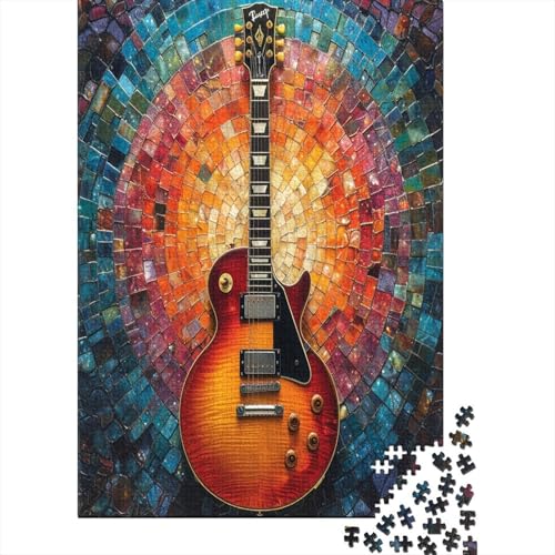 Gitarre Puzzles1000 Teile, Puzzle Für Erwachsene, GesKükenlichkeitsspiel Für Die Ganze Familie, Klassische Puzzle,Geburtstagsgeschenk Erwachsenen Puzzlespiel Puzzel 1000pcs (75x50cm) von ShoraSlvan