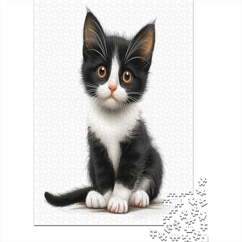 Katzen-Puzzles für Erwachsene, 1000 Teile für Erwachsene, 1000 Teile, Weihnachtspuzzles für Erwachsene, Puzzle, tolles Geschenk für alle Altersgruppen, 1000 Teile (75 x 50 cm) von ShoraSlvan