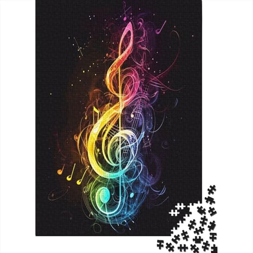 Musiknoten-Puzzle, 1000 Teile, für Erwachsene und Erwachsene, 1000 Teile, Puzzle, Puzzle, tolles Geschenk für alle Altersgruppen, 1000 Teile (75 x 50 cm) von ShoraSlvan