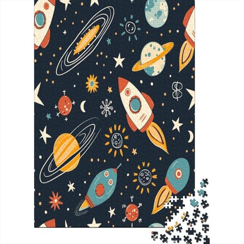 Rocket 1000-teiliges Puzzle, nachhaltiges Puzzle für Erwachsene, 100 % recyceltes Premium-Karton, tolles Geschenk für Erwachsene, Spiele-Puzzle, 1000 Teile (75 x 50 cm) von ShoraSlvan