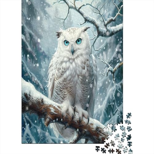 White Eule Puzzle 1000 Teile,Puzzle Für Erwachsene, Impossible Puzzle, GesKükenlichkeitsspiel Für Die Ganze Familie,Puzzle Farbenfrohes,Puzzle-Geschenk,RaumdekoRatteion Puzzel 1000pcs (75x50cm) von ShoraSlvan