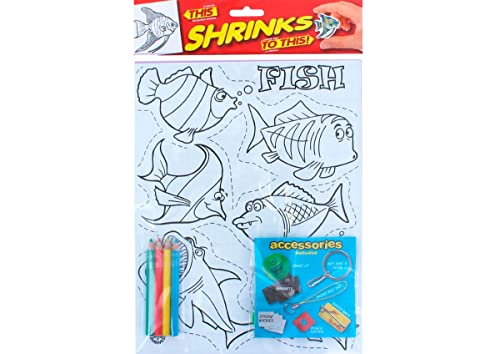 Shrinkles Fish magisches Kunststoff-Set mit 6 Designs und Zubehör von Shrinkles