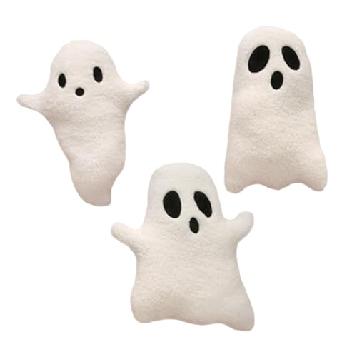 Shuangliao Halloween Geisterkissen, Halloween-Geister-Plüschkissen, Niedlich Gruselige Kissen Puppe, Weiche Cartoon-Kuscheltiere Geist Für Bett Sofa Deko, Lustiges Horror Geister Kuscheltier von Shuangliao