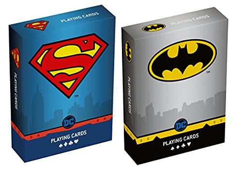 Cartamundi Spielkarten DC Super Heroes Duopack Karton von Shuffle