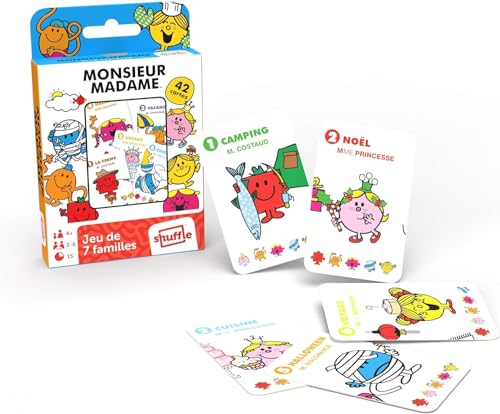 Shuffle 10007395 Mr. Men 7 Families Card, Multicolour von Shuffle