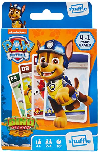 Shuffle Paw Patrol Kartenspiele für Kinder – 4-in-1 Snap, Paare, glückliche Familien und Action-Spiel, tolles Geschenk für Kinder ab 4 Jahren Shuffle Paw Patrol Kartenspiele für Kinder – 4-in-1 Snap, Paare, glückliche Familien und Action-Spiel, tolles Geschenk für Kinder ab 4 Jahren von Shuffle