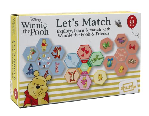 Shuffle Winnie Puuh Let's Match! Explore, Learn & Match, plastikfrei, geeignet für Kinder ab 3 Jahren von Shuffle