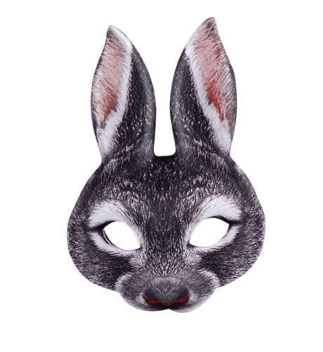 Shukqueen Uni Halloween Ostern Karneval Party Bunny Masken Tier Kaninchen Masken Schwarz von Shukqueen