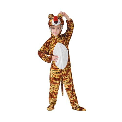 Shukqueen Unisex Kinder Tier Party Jumpsuit Halloween Kostüm Kindertag Bühnenaufführung Tiger Kleidung für Jungen Mädchen 100 Shukqueen Unisex Kinder Tier Party Jumpsuit Halloween Kostüm Kindertag Bühnenaufführung Tiger Kleidung für Jungen Mädchen 100 von Shukqueen